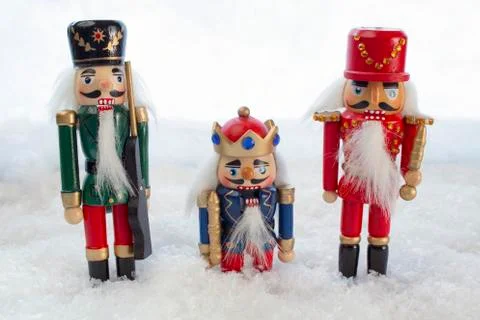 Nutcrackers in the Snow 写真素材