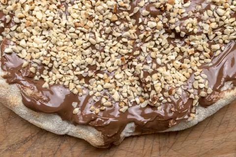 Nutella pizza Stock Photos