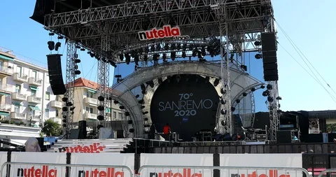 Nutella Stage San Remo Stock Footage 124365312