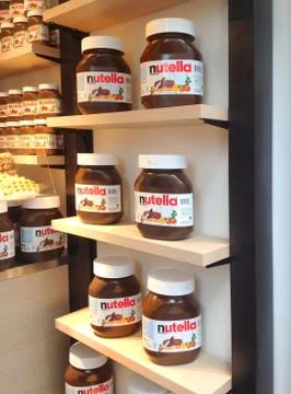 Nutella store Stock-Fotos