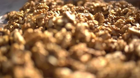 Nutmeat or kernel close up 4K Stock Footage 56633360