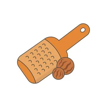 Nutmeg grater Stock Illustration