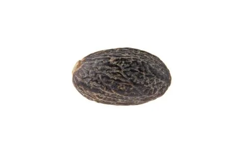 Nutmeg isolated on white background Stock Photos