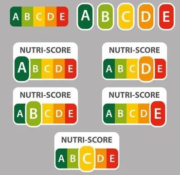 Nutri Score Ilustración de archivo