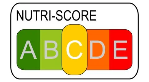 Nutri-Score Label, 5-colour Nutrition Label – illustration Stock Illustration