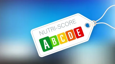 Nutri score for packaging design. Logo, icon, label. stock illustration. Stock Footage 146774043