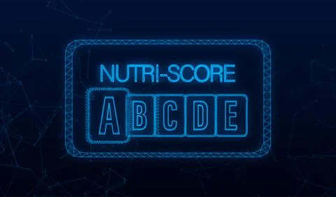 Nutri score plexus icon for packaging design. Logo, icon, label. Vector stock Stock Illustration