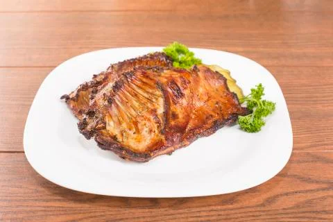 Of nutria ribs grilled Stock Photos