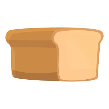 Nutrient bread icon, cartoon style Stock Illustration