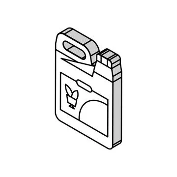 Nutrient hydroponics water irrigation isometric icon vector illustration Stock Illustration