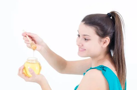 Nutrients from honey bee Stock Photos