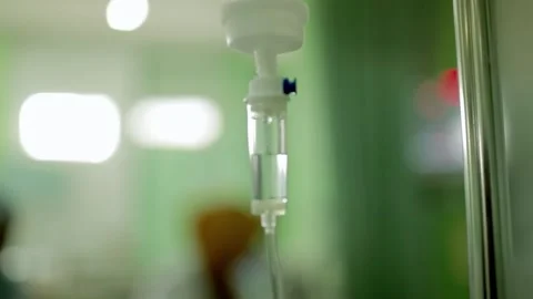 Nutrients or medications to patient using infusion Stock Footage 266210144