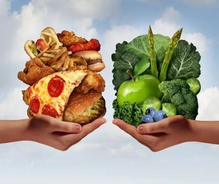 Nutrition choice Stock Illustration