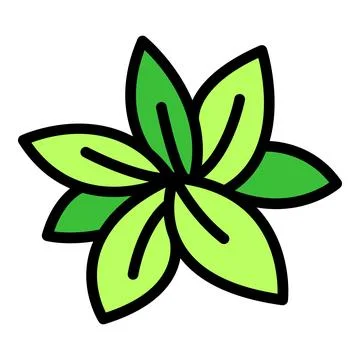 Nutrition oregano icon vector flat Illustrazione stock