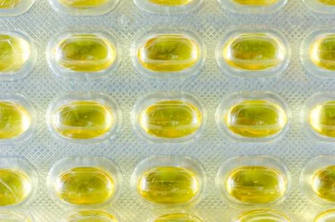 Nutritional supplements in capsules Stock Photos