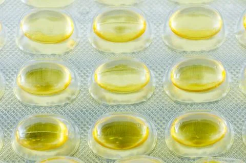 Nutritional supplements in capsules Foto stock