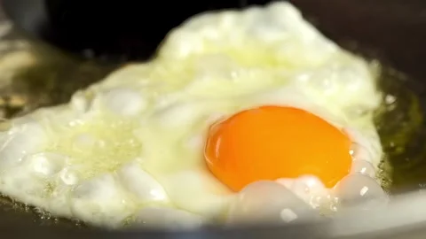 Nutritious Breakfast Fried Egg Stock Footage 330280057