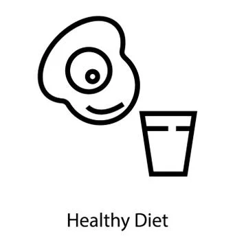 Nutritious Breakfast Meal Stock Illustration