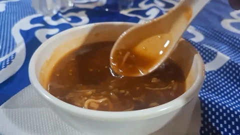 Nutritious chow chow soup made with tender chayote, mild spices, and herbs Stock Footage 317064501