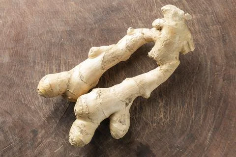 A nutritious ginger on the table Stock Photos