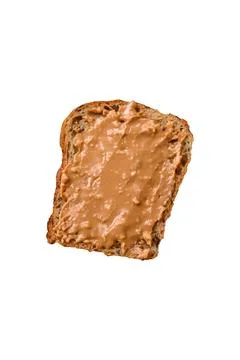 Nutritious sandwiches consisting of bread, raspberry jam and peanut butter Stock Photos