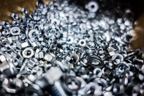 Nuts and bolts Stock Photos