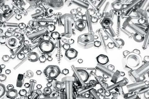 Nuts and bolts Stock Photos