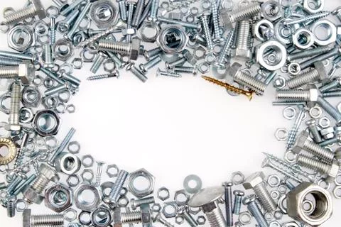 Nuts and bolts Stock Photos