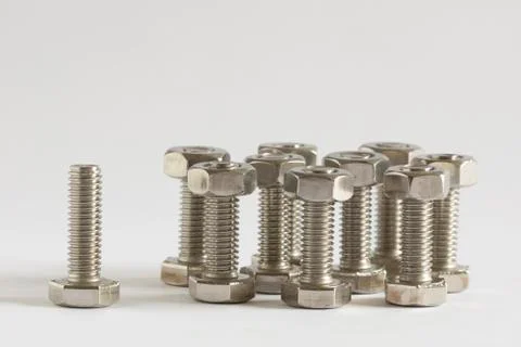 Nuts and Bolts of Teamwork Stock Photos