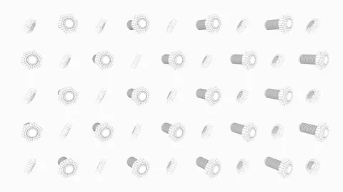Nuts and Bolts. White. Video stock 91026024