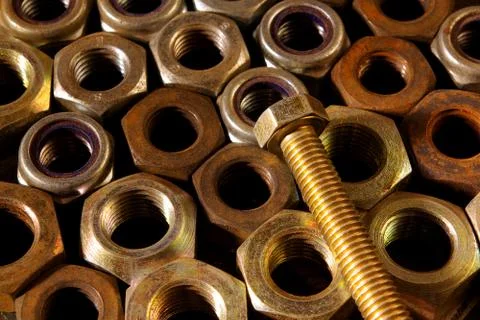 Nuts and screw Stock Photos