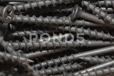 Nuts and screws. macro Stock Photos