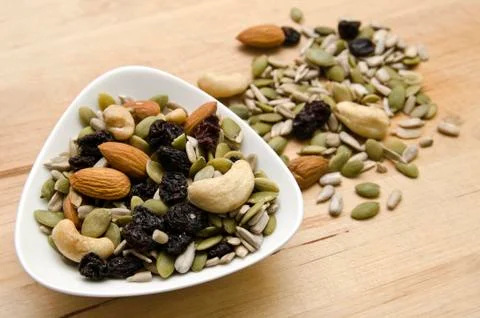 Nuts and seeds Stock Photos