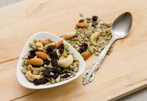 Nuts and seeds Stock Photos