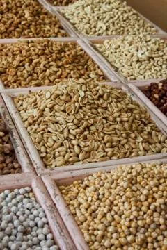 Nuts and spices Foto stock