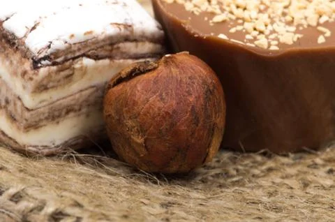 Nuts and sweet Stock Photos