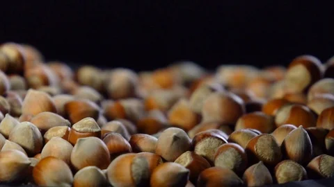 Nuts are poured from above Stock Footage 81533387