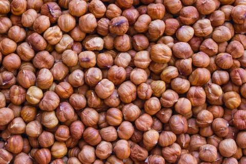 Nuts are a source of protein. Stock Photos