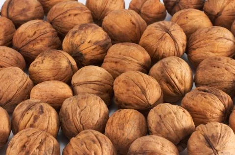 Nuts background Stock Photos