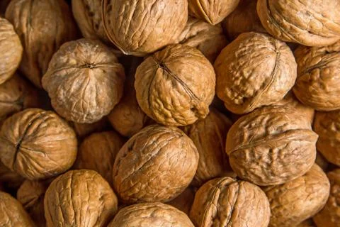 Nuts background Stock Photos