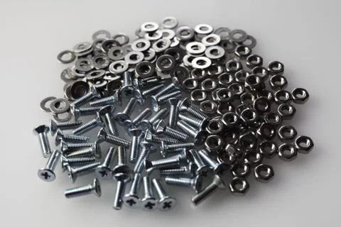 Nuts, bolts Foto stock
