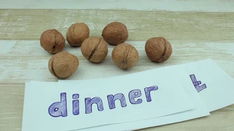 Nuts for breakfast, lunch and dinner Stock Footage 80335591