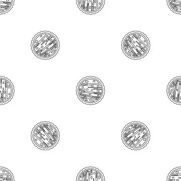 Nuts cake icon, outline style Illustrazione stock