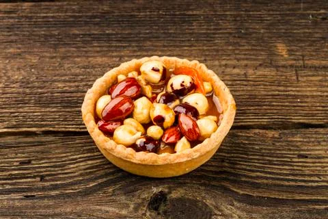 Nuts cake Stock Photos