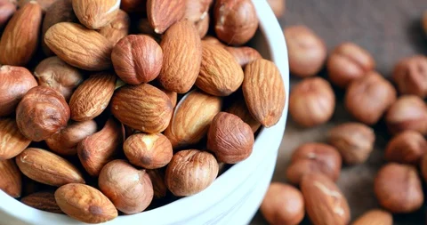 Nuts close-up Stock Footage 87862720