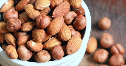 Nuts close-up Stock Footage 87862751