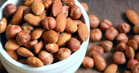 Nuts close-up Stock Footage 87862802