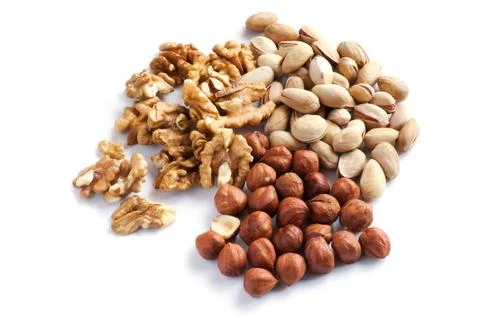 Nuts close up Stock Photos