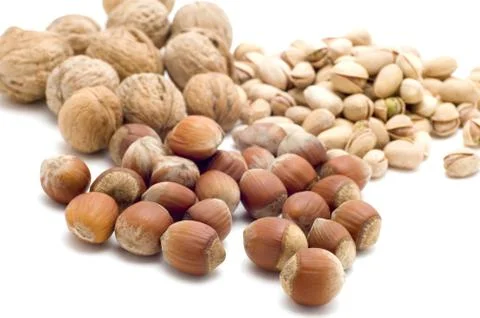 Nuts close up Stock Photos