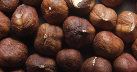 Nuts close up studio shot over rotating Stock-Footage 324839506